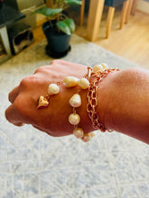 Load image into Gallery viewer, Rose Gold & White Pearls Multi Necklace/Bracelet