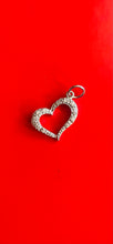 Load image into Gallery viewer, Cubic Zirconia, Silver Heart Pendant