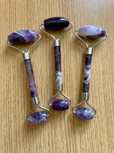 Load image into Gallery viewer, Amethyst Gemstone Massage Face Roller