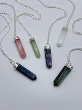 Load image into Gallery viewer, Gemstone Point Pendants with Chain