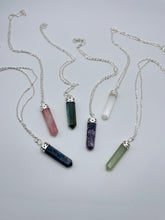 Load image into Gallery viewer, Gemstone Point Pendants with Chain