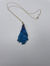 Load image into Gallery viewer, Kyanite, Titanium Aura & Gold Pendant