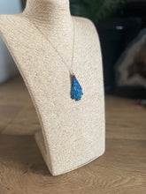 Load image into Gallery viewer, Kyanite, Titanium Aura & Gold Pendant