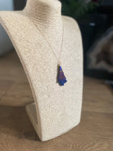 Load image into Gallery viewer, Kyanite, Titanium Aura & Gold Pendant