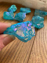 Load image into Gallery viewer, Aqua Aura Gemstone Pieces
