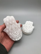 Load image into Gallery viewer, Selenite Slice Hand of Hamza