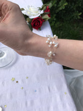 Load image into Gallery viewer, Pearl & Quartz Illusion Bracelet