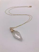 Load image into Gallery viewer, Faden Quartz with Gold Pendant