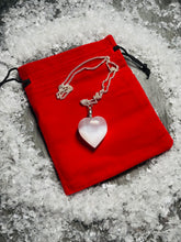 Load image into Gallery viewer, Selenite Heart Pendant