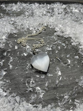 Load image into Gallery viewer, Selenite Heart Pendant