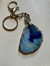 Load image into Gallery viewer, Agate Handbag/keyring Slice charm
