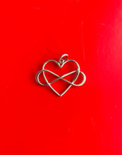 Load image into Gallery viewer, Silver Heart &amp; Infinity Pendant
