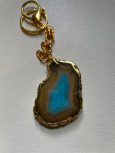 Load image into Gallery viewer, Agate Handbag/keyring Slice charm
