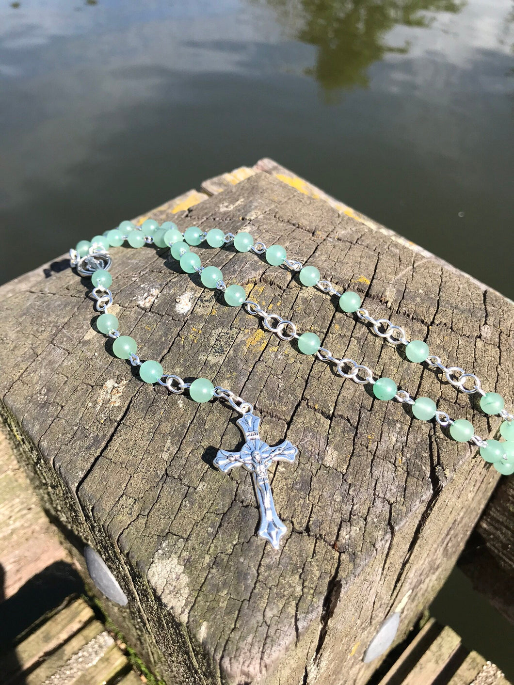 Aventurine Gemstone Rosary Prayer Beads