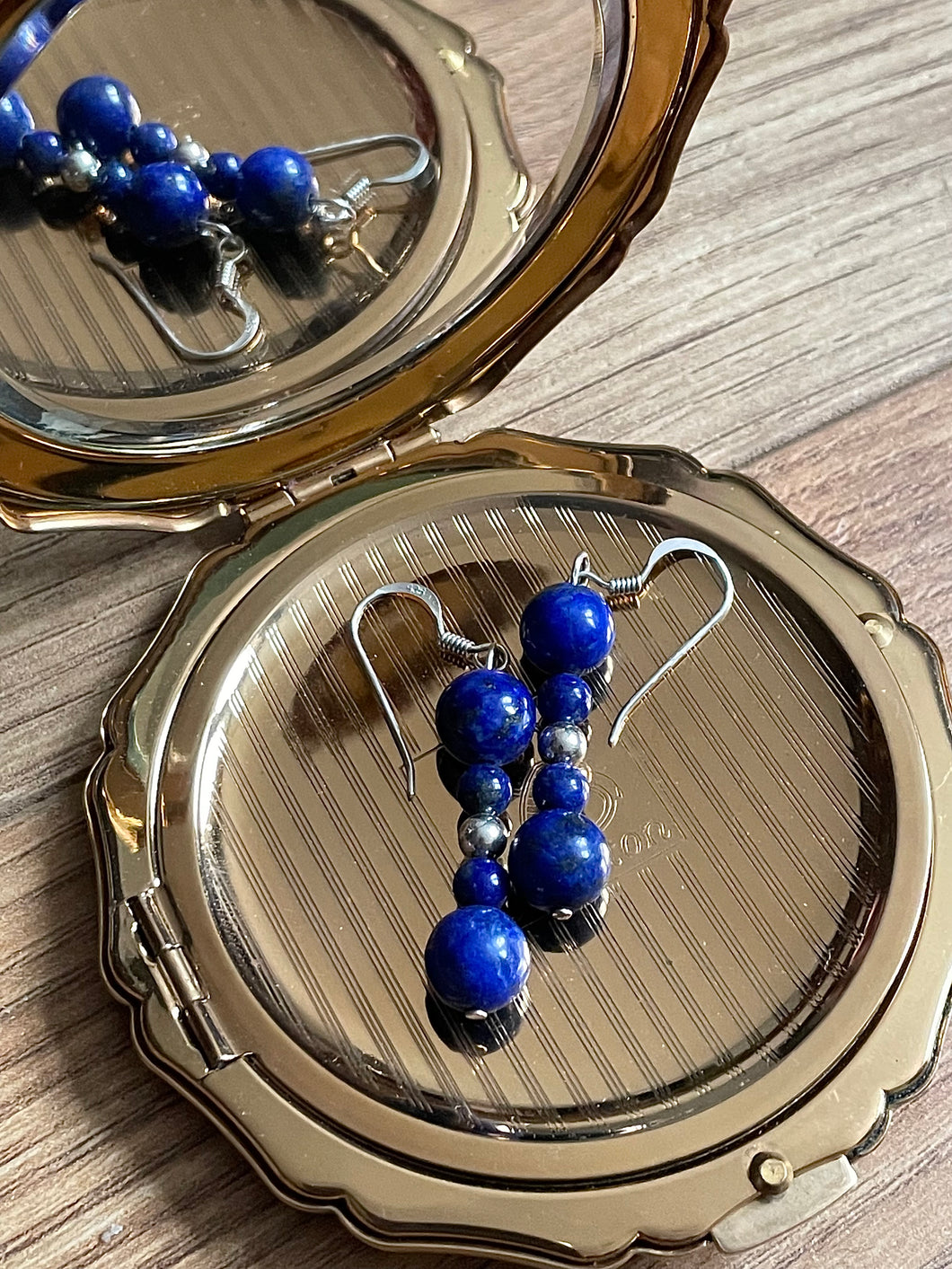 Lapis Lazuli & Silver Earrings