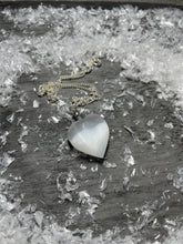Load image into Gallery viewer, Selenite Heart Pendant
